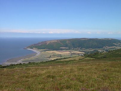 Porlock Bay looking from Porlock Hill towards Hurlstone Point. PorlockVale.jpg