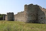 Portchester Castle D shaped towers.JPG