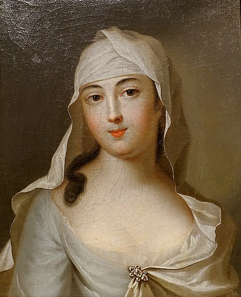 File:Portrait of a woman with a white headscarf, artist unknown, oil on canvas - Villa Vauban - Luxembourg City - DSC06494.JPG