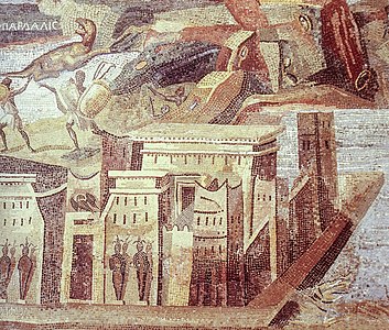 Praeneste - Nile Mosaic - 11 бөлім - Detail.jpg