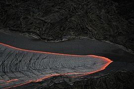 Lava flow in Hawaii