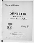 Vignette pour Quintette pour vents et piano de Magnard