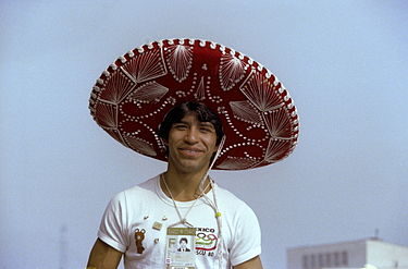 Mexican sportsman at 1980 Olympics RIAN archive 578010 Mexican sportsman at 1980 Olympics.jpg