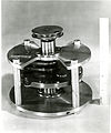 Jacob Rabinow invented the Magnetic Particle Clutch in 1947 during his work on ordnance at the National Bureau of Standards. The particle clutch used a mixture of light lubricating oil and powdered carbonyl iron inside a chamber connecting two free spinning plates. When an electromagnet attached to the chamber was energized, the iron particles would magnetize and attract each other, producing an almost solid mass, which locked the plates together. Controlling the magnetic flux would control the amount of torque between the plates. Because Rabinow invented the Magnetic Particle Clutch as part of his work at the National Bureau of Standards, the United States Government owned the U.S. patent. However, in partnership with his brother Joseph, Rabinow did file for patents in 22 foreign countries. Due of the simple design, precise torque control, smooth operation, and long life, the device found wide application. It was used in Renault and Subaru automobiles in Europe and Japan, in airplane controls, and in the disc file of the IBM RAMAC computer. Reference: Inventing for Fun and Profit. Jacob Rabinow. San Francisco Press, San Francisco, CA. (1990). pp. 49-55.