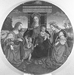 Mystic Marriage of Saint Catherine with the Magdalen and the Infant Saint John the Baptist