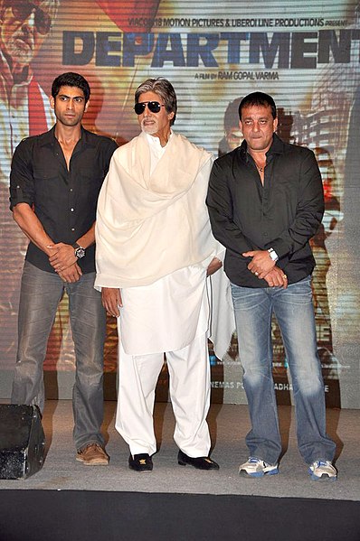 Rana Daggubati, Amitabh Bachchan, Sanjay Dutt at Press conference of 'Department' 