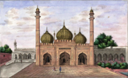 Imperial Delhi's Golden Mosque.