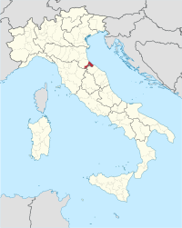 Položaj Provincije Rimini u Italiji