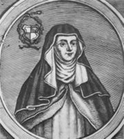 Hrosvitha of Gandersheim, the first dramatist of the post-classical era. Roswitha of Gandersheim.jpg