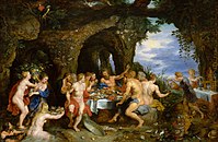 『アケロオスの饗宴』1615年頃 メトロポリタン美術館所蔵