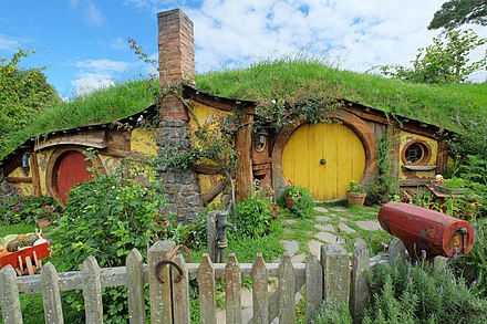 Sam's house at the location where the scenes of the shire were filmed