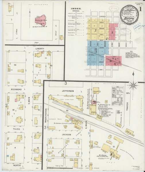 File:Sanborn Fire Insurance Map from Bourbon, Marshall County, Indiana. LOC sanborn02273 003-1.tif