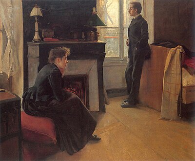 Kaouad hañv, Santiago Rusignol, 1891 (Suzanne Valadon hag Utrillo e ti Rusignol)