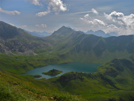 Schrecksee mit Lahnerscharte