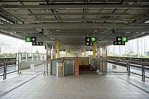 月台擴建部分及閘門工程（2016年5月）