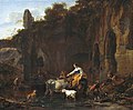 „Piemenys prie romėniškų griuvėsių“ (1661, Mauricheisas, Haga)
