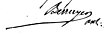 signatur av Alfred Berruyer