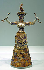 Snake Goddess from the palace at Knossos