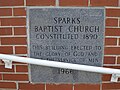 Sparks Baptist Church cornerstone