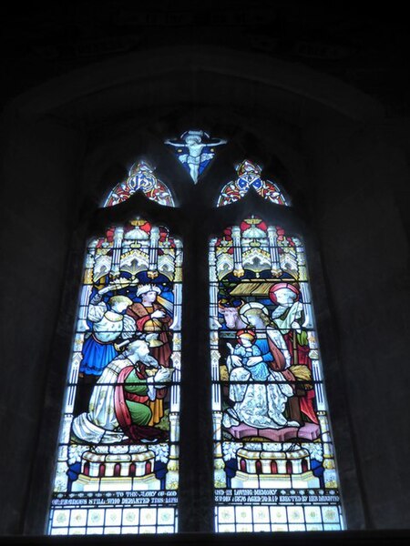 File:St John the Evangelist, Kenn, stained glass window (b) - geograph.org.uk - 5448997.jpg