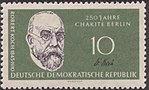 10 Pfennig-Sondermarke Deutschen Post (1960) zu „250 Jahre Charité“