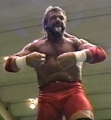 Steve Williams at an AJPW live event in January 2003 after defeating Satoshi Kojima in tag-team action.