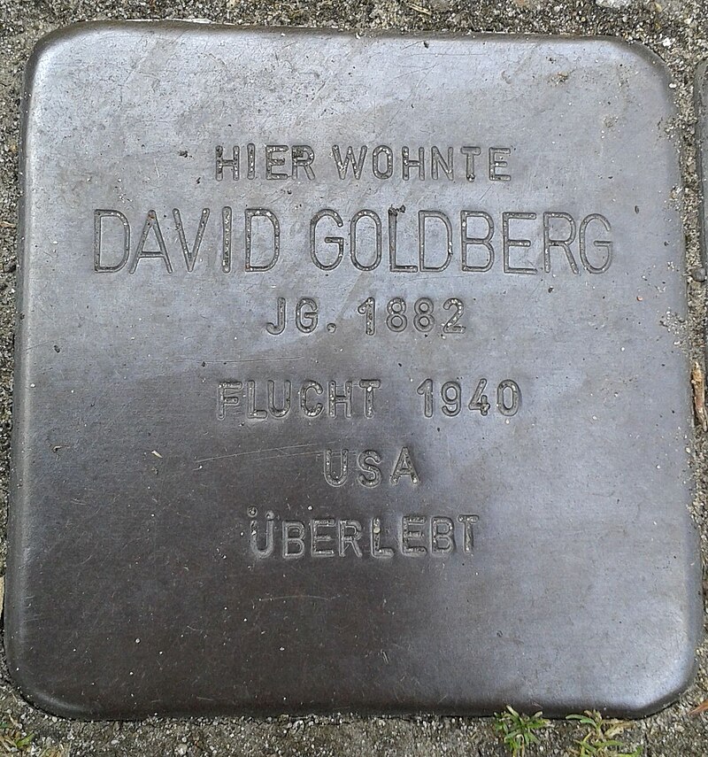 Stolperstein Datteln Carl-Gastreich-Straße 5 David Goldberg