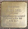 Stolperstein Eppendorfer Baum 10 (Paula Gans), Hamburg Harvestehude.JPG