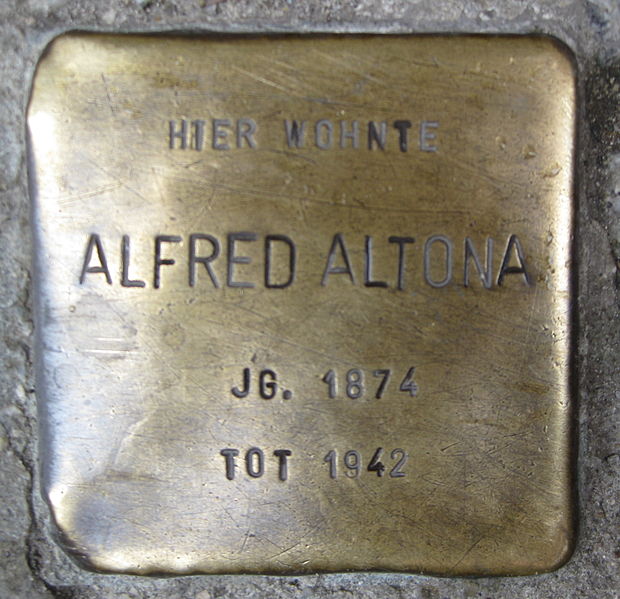 File:Stolperstein Steinstr 2 Alfred Altona.JPG