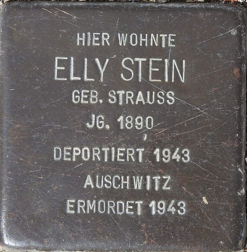 Stolperstein Talstraße 14, Bleicherode (Elly Stein).jpg