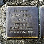Stumbling stone for Elias Cohn, Külzufer 16, Zittau.JPG