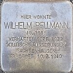 Stolperstein für Wilhelm Bellmann