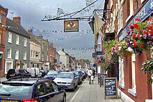 Stony Stratford high street in festive mood