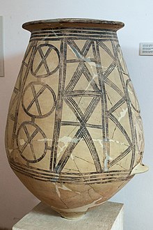 Matt-painted Middle Helladic pottery Storage jar, Middle Helladic, 2000-1800 BC, AM Aegina, 176214.jpg