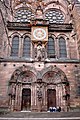 Das Südquerhaus des Straßburger Münsters mit dem Doppelportal, der Marienfigur und den Lanzettfenstern