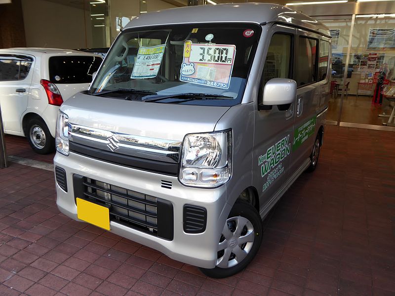 File:Suzuki EVERY WAGON JP TURBO (DA17W) front.JPG