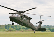 A Swedish UH-60 landing during a demonstration Swedish Helicopter Force UH-60.png