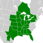 Symphyotrichum oolentangiense distribution map