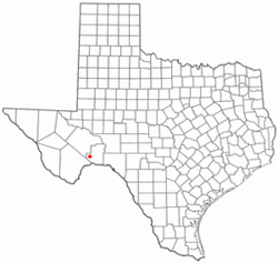 موقعیت Sanderson, Texas