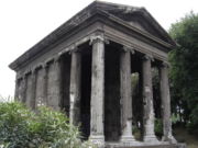 Rome's Temple of Portunus is one of the best preserved early Roman temples in the world. TempleOfPortunus-ForumBoarium.jpg