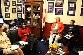 Terri Sewell w/Alabama teachers