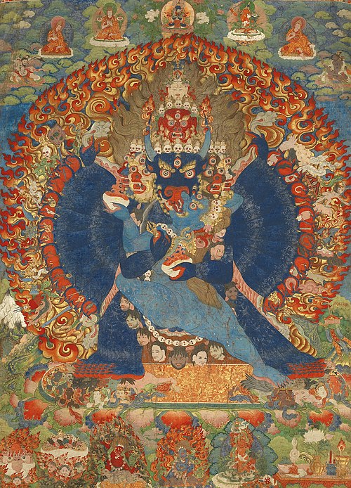 Thangka depicting Vajrabhairava, c. 1740