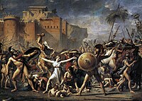 Le rapt des Sabines par Jacques-Louis David