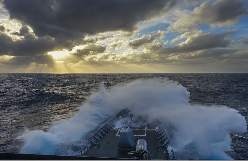 File:The guided missile cruiser USS Monterey (CG 61) steams through heavy seas in the Atlantic Ocean Jan. 3, 2014 140103-N-QL471-448.jpg