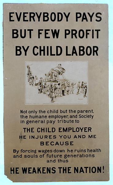 File:The impact of child labor poster from USA early 20th century.jpg