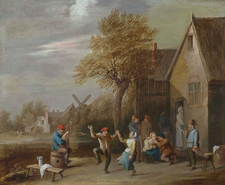 File:Thomas van Apshoven - Rural feast in front of an inn.jpg