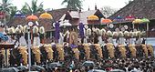 Caparisoned elephants during Sree Poornathrayesa temple Thrippunithura-Elephants5 crop.jpg