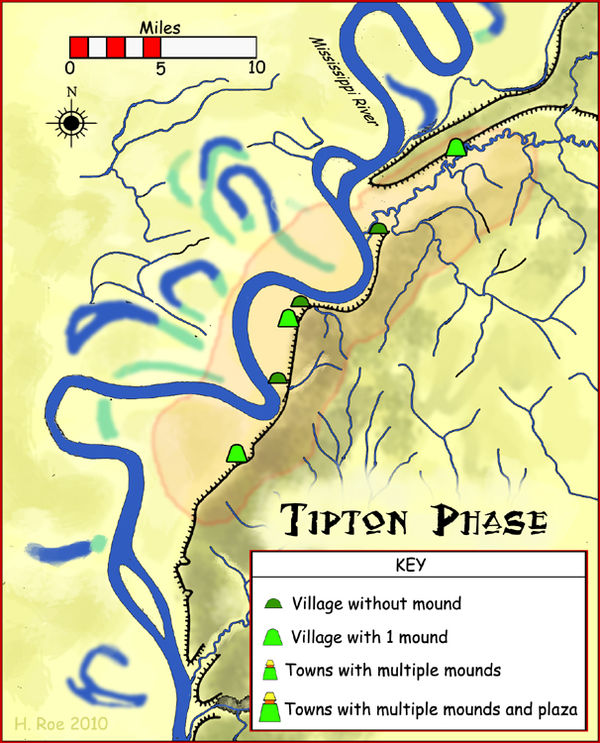 The Tipton Phase and some of its associated sites Tipton Phase sites HRoe 2010.jpg