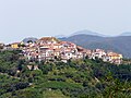 Panorama di Tivegna da Follo Alto, Follo, Liguria, Italia