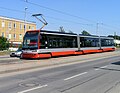 Čeština: Tramvaj 15T ev. č. 9203 v zastávce Teplárna Michle, Praha 4 English: Škoda 15T tram at Teplárna Michle stop, Prague